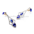 hollow out blue diamond vogue jewelry big top earrings